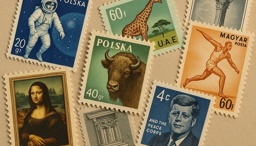 Najciekawsze serie znaczków tematycznych XX wieku – od kosmosu po zwierzęta