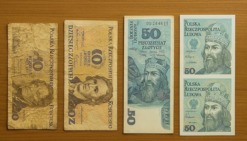 Stan zachowania banknotu - dlaczego jeden egzemplarz jest wart 10 zł, a inny 1000 zł?