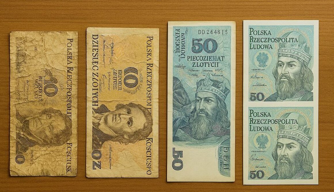 Stan zachowania banknotu - dlaczego jeden egzemplarz jest wart 10 zł, a inny 1000 zł?